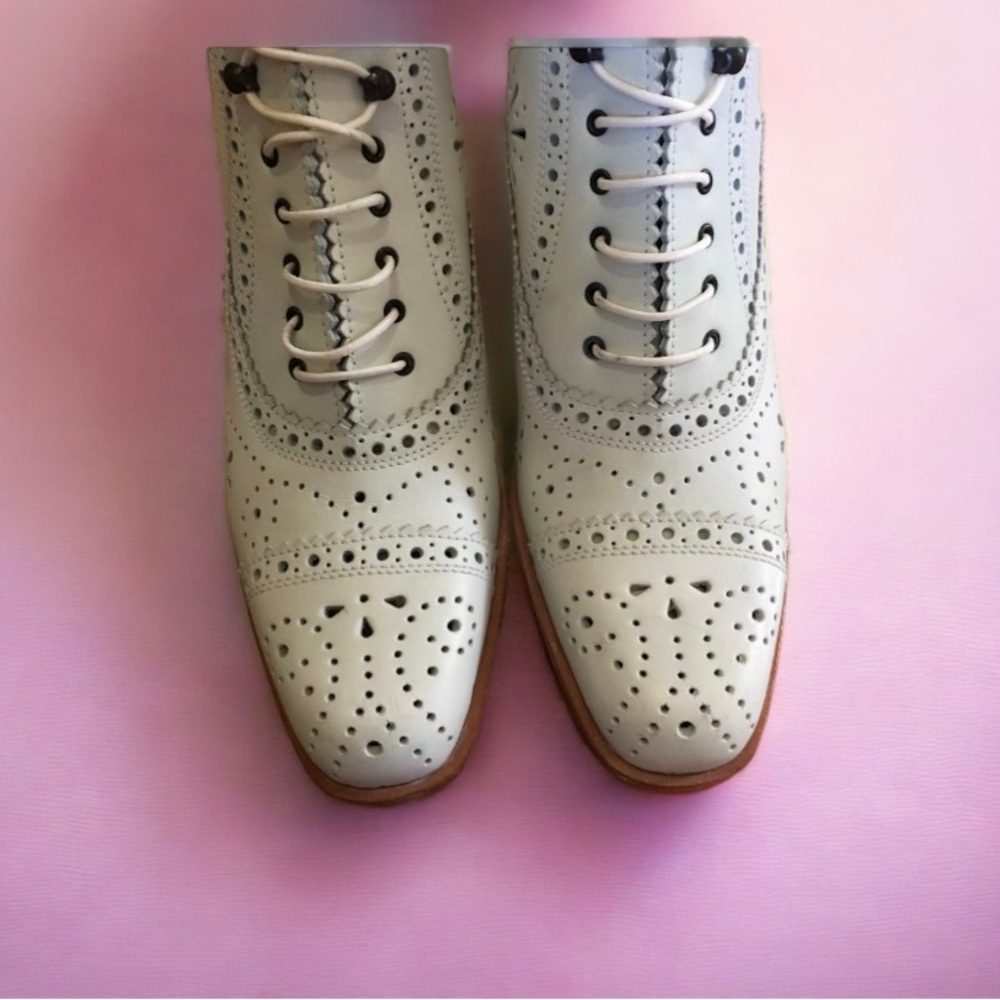 PRADA Victorian Style Lace Up Ankle Boot. - Picture 2 of 8